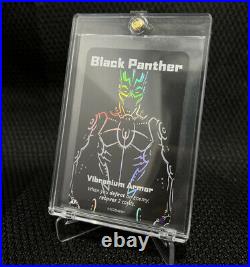 UNO Ultimate Marvel Black Panther Vibranium Armor Holo FOIL Card Ultra Rare
