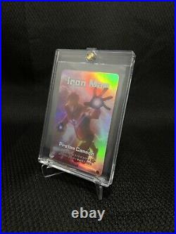 UNO Ultimate Marvel Iron Man Proton Cannon Art HOLO FOIL Card Super Rare