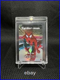 UNO Ultimate Marvel Spiderman Web Up Art HOLO FOIL Card Character Super Rare