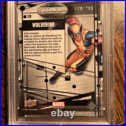Upper Deck 2015 UD Marvel Vibranium Wolverine Card 99/299 Molten, PSA 9