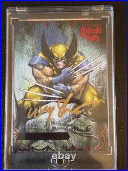 Upper Deck 2022 Fleer Ultra Midnight Sons Wolverine #96 Red Auto 028/100