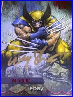 Upper Deck 2022 Fleer Ultra Midnight Sons Wolverine #96 Red Auto 028/100