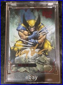 Upper Deck 2022 Fleer Ultra Midnight Sons Wolverine #96 Red Auto 028/100