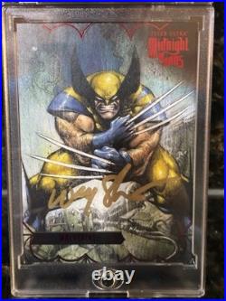 Upper Deck 2022 Fleer Ultra Midnight Sons Wolverine #96 Red Auto 028/100