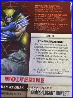 Upper Deck 2022 Fleer Ultra Midnight Sons Wolverine #96 Red Auto 028/100