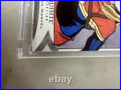 Upper Deck Exquisite Collection 1/1 Sketch Card Captain Marvel By John Sloboda Upper Deck Exquisite Collection 1/1 Sketch Card Captain Marvel By John Sloboda