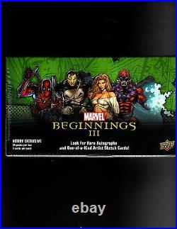 Upper Deck Marvel Beginnings Series 3 Sealed Hobby Box
