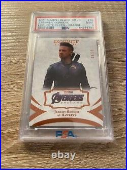 Upper Deck Marvel Black Diamond Hawkeye PSA 9 Exquisite Orange /23 Silver /125