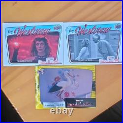 Upper Deck Marvel WandaVision Trading Card Lot 2022 Set 3 Cards Scarlet Witch