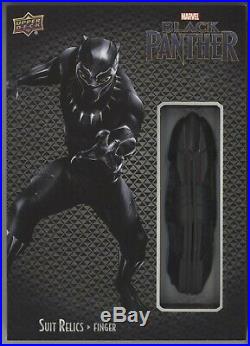 Upper Deck Marvels Black Panther Oversized Suit Relic Costume Card MCU Finger