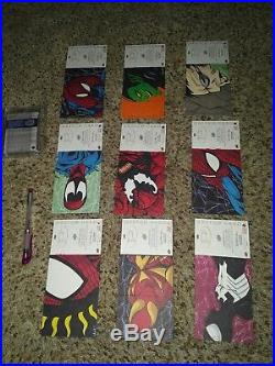 Upper deck marvel premier sketch cards Spider-Man panel Venom Carnage Spidey