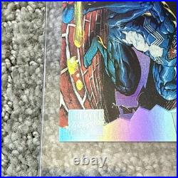 VENOM 1995 Fleer Marvel Masterpieces Holo Flash Limited Edition Devries Venom #8