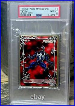 VENOM PSA GRADED POP 1? 1996 Marvel Metallic Impressions SPIDER-MAN THICK SLAB