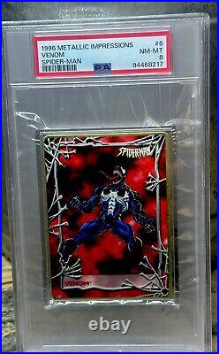 VENOM PSA GRADED POP 1? 1996 Marvel Metallic Impressions SPIDER-MAN THICK SLAB