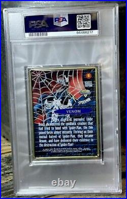 VENOM PSA GRADED POP 1? 1996 Marvel Metallic Impressions SPIDER-MAN THICK SLAB