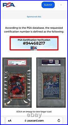 VENOM PSA GRADED POP 1? 1996 Marvel Metallic Impressions SPIDER-MAN THICK SLAB
