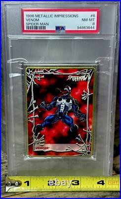 VENOM PSA GRADED POP 2? 1996 Marvel Metallic Impressions SPIDER-MAN THICK SLAB