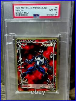 VENOM PSA GRADED POP 2? 1996 Marvel Metallic Impressions SPIDER-MAN THICK SLAB