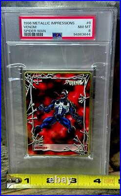 VENOM PSA GRADED POP 2? 1996 Marvel Metallic Impressions SPIDER-MAN THICK SLAB