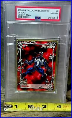 VENOM PSA GRADED POP 2? 1996 Marvel Metallic Impressions SPIDER-MAN THICK SLAB