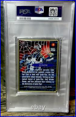 VENOM PSA GRADED POP 2? 1996 Marvel Metallic Impressions SPIDER-MAN THICK SLAB