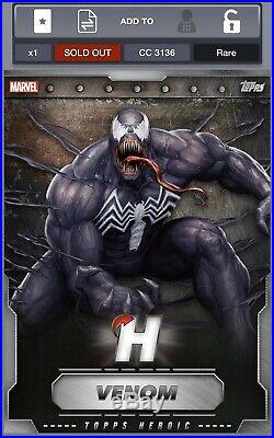 VIP Silver Heroic Set Marvel Collect Topps Digital Thor cc7 Spider-Man cc8