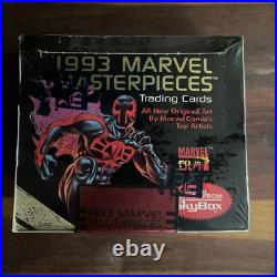 VTG 1993 MARVEL MASTERPIECES Trading Cards Box 36 Packs Factory Sealed Skybox