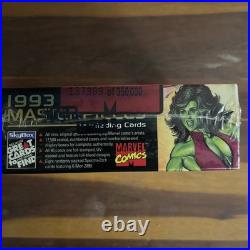 VTG 1993 MARVEL MASTERPIECES Trading Cards Box 36 Packs Factory Sealed Skybox