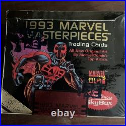 VTG 1993 MARVEL MASTERPIECES Trading Cards Box 36 Packs Factory Sealed Skybox