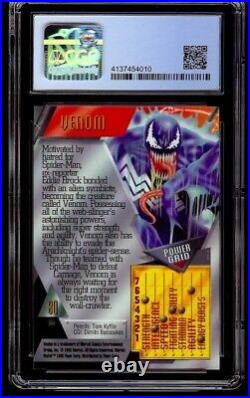 Venom. 1995 Fleer Marvel Metal #80. CGC 10 Perfect / Gem Mint