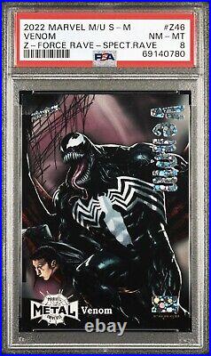 Venom Z Force Spectacular Rave Psa 8 Marvel Metal Universe Spider-Man #'d/25