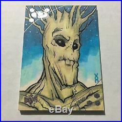 Veronica O'Connell GROOT SKETCH CARD 2017 Marvel Premier 1 of 1
