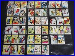 Vintage 1966 Donruss Marvel Trading Card Set 50pc Near Complete Spider-Man