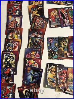 Vintage 90s Marvel Trading Card Lot of 150 + With HOLOGRAPHIC CARDS Vintage 90s Marvel Trading Card Lot of 150 + With HOLOGRAPHIC CARDS