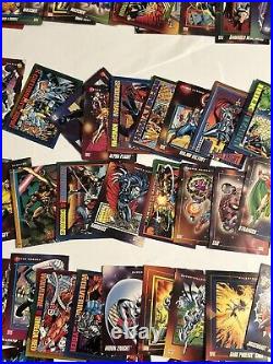 Vintage 90s Marvel Trading Card Lot of 150 + With HOLOGRAPHIC CARDS Vintage 90s Marvel Trading Card Lot of 150 + With HOLOGRAPHIC CARDS