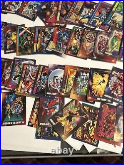 Vintage 90s Marvel Trading Card Lot of 150 + With HOLOGRAPHIC CARDS Vintage 90s Marvel Trading Card Lot of 150 + With HOLOGRAPHIC CARDS