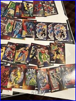Vintage 90s Marvel Trading Card Lot of 150 + With HOLOGRAPHIC CARDS Vintage 90s Marvel Trading Card Lot of 150 + With HOLOGRAPHIC CARDS