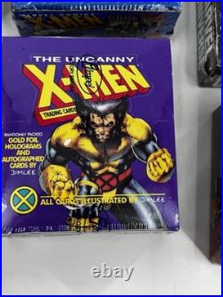Vintage Sealed Trading Card Lot 8 Factory Sealed Boxes 1990s Marvel/DC/Skybox