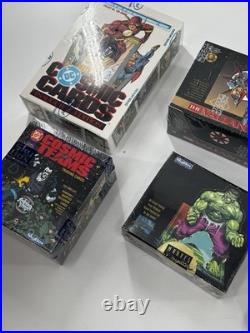 Vintage Sealed Trading Card Lot 8 Factory Sealed Boxes 1990s Marvel/DC/Skybox