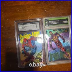 Vintage Trading Cards 94 Marvel Universe Power Blast Set Graded Slabs