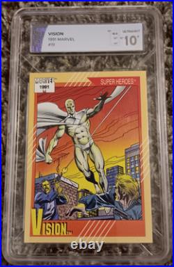 Vision 1991 Marvel Impel Universe Series 2 Super Heroes #19 Ultramint 10+