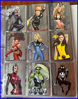 WOMEN OF MARVEL 1 & 2 Complete sets & Sapphire set plus ALL CHASE SETS