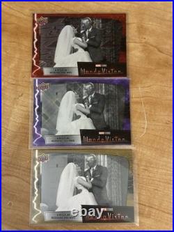 WandaVision base set 1-90 Scarlet Red Purple & Gold Parallels Complete Set