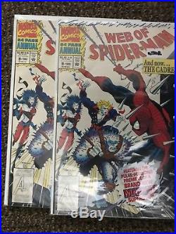 Web of Spider-Man #1-106, Annuals 1-9, and 9 with Trading Card, NM Run