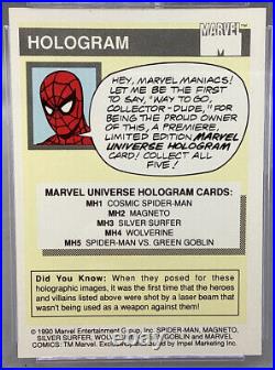 Wolverine 1990 Marvel Universe Series Impel #MH4 Hologram CGC 9 Mint