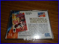 Wolverine vs Sabretooth Battle 3-D 1992 Marvel Masterpieces SkyBox trading Card