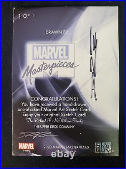 X-23 2020 Marvel Masterpieces Sketch Card By Andre Ausch Dre X-Men Wolverine