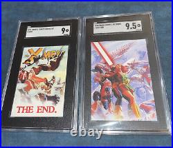 X-MEN Marvel cards marvel 80 years & marvel comics promo card SGC 9 & 9.5 Mint