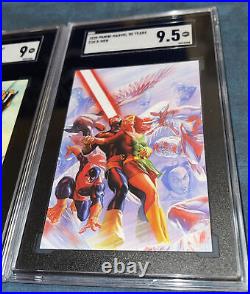 X-MEN Marvel cards marvel 80 years & marvel comics promo card SGC 9 & 9.5 Mint