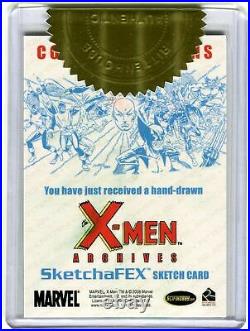 X-Men Archives 2009 Artist Sketch Trading Card 3 Case Incentive by Andy Price